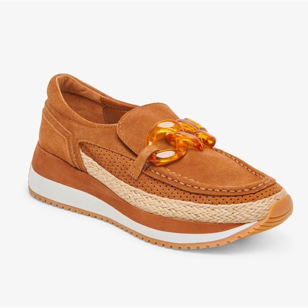 Women’s DOLCE VITA Jadah sneakers- pecan suede. Size 7.5 - Picture 1 of 8